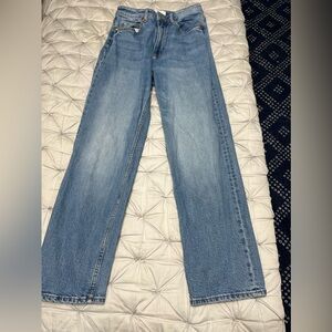 H&M High Waist Straight Leg Denim Jeans Women’s Size 4